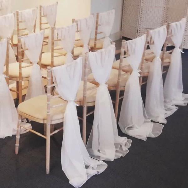 wedding chair drapes
